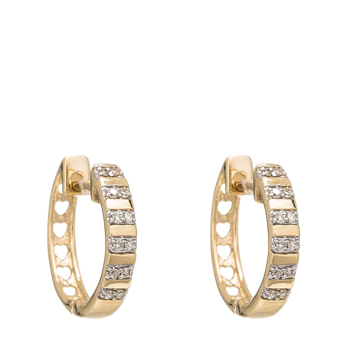 Yellow Gold "Linea" Earrings main product photo