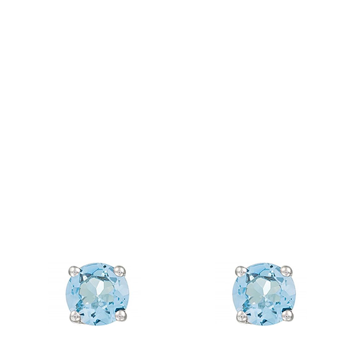 Silver Single Diamond Earrings main product photo