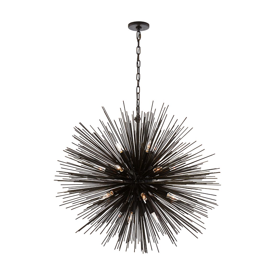 Strada Large Round Chandelier in Aged Iron main product photo