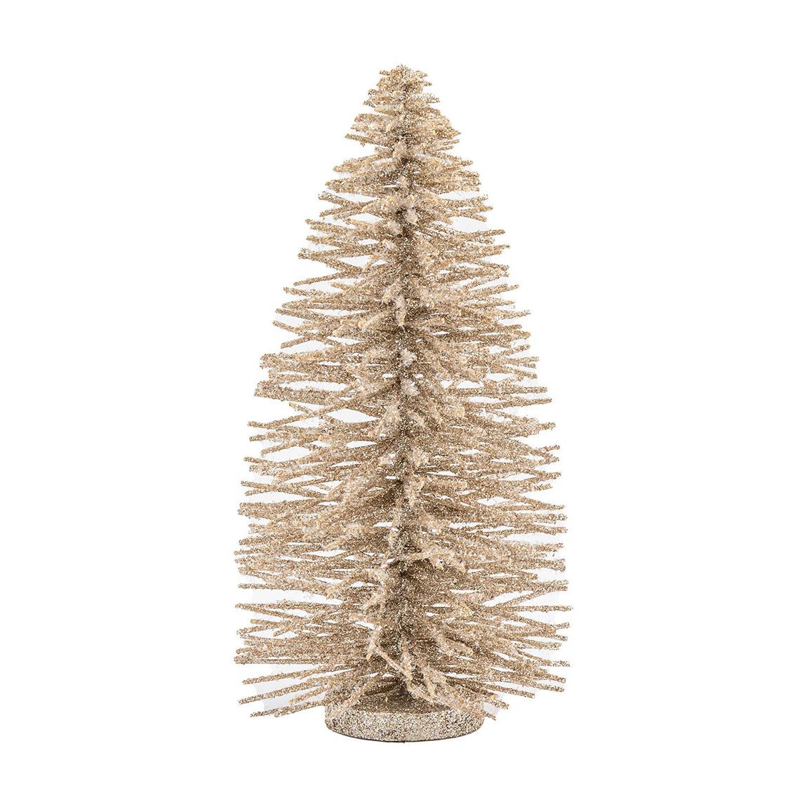 Glittered Small Brush Tree, Champagne main product photo