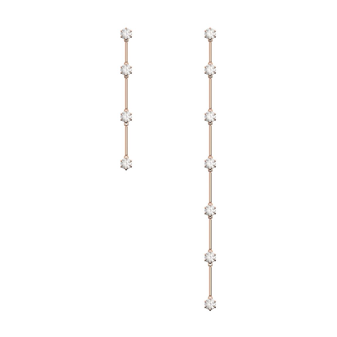 White Constella Dangling Pierced Earrings main product photo
