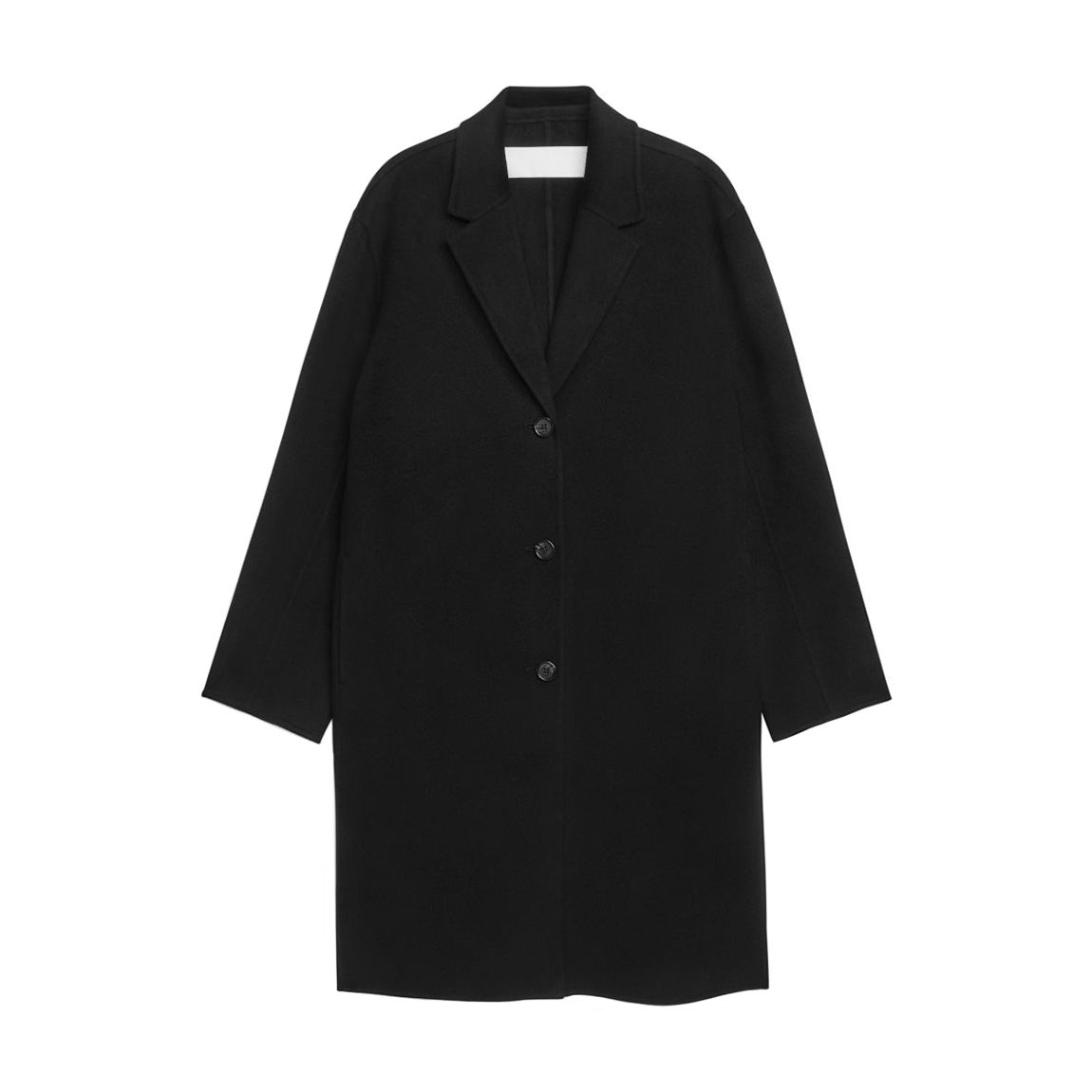 Black Double-Face Wool Coat main product photo
