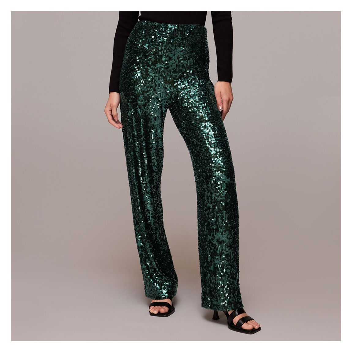 Green Petra Sequin Trousers main product photo