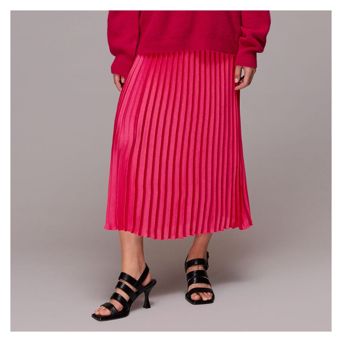 Pink Katie Pleated Skirt main product photo