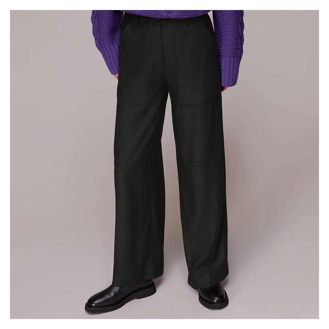 Black Dorit Tencel Trousers main product photo