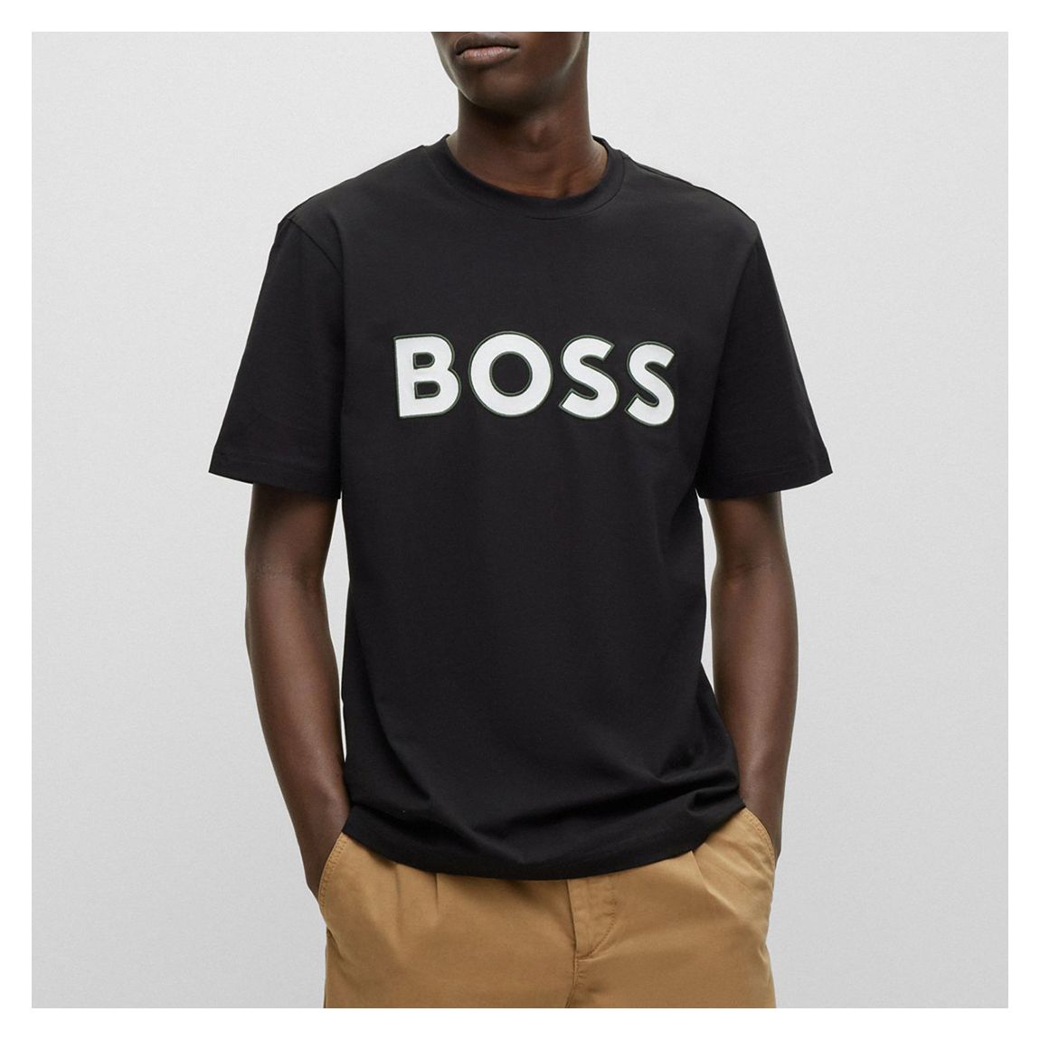 Black Telogox Logo Cotton T-Shirt main product photo