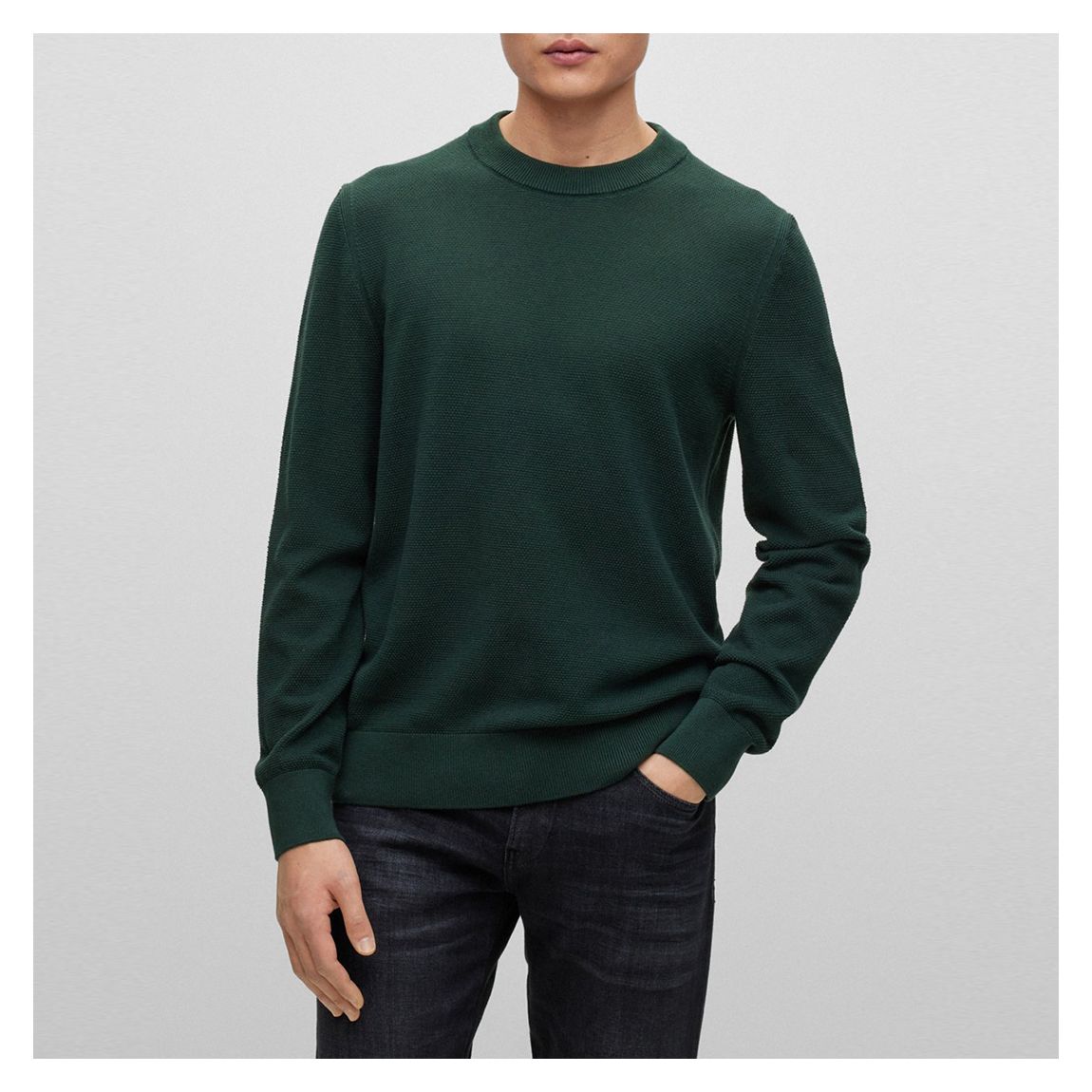 Green Ecaio Cotton Jumper main product photo