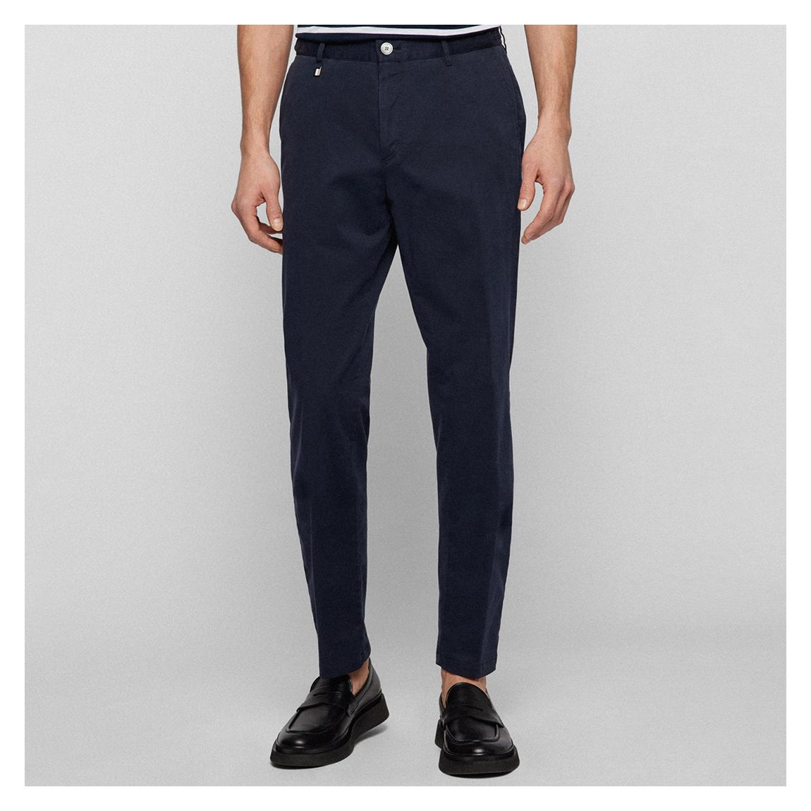 Dark Blue Genius Slim Stretch Chinos main product photo