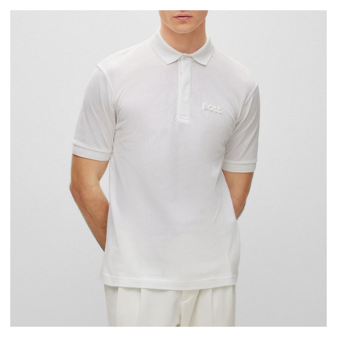 White Piocomfort cotton Polo Shirt main product photo
