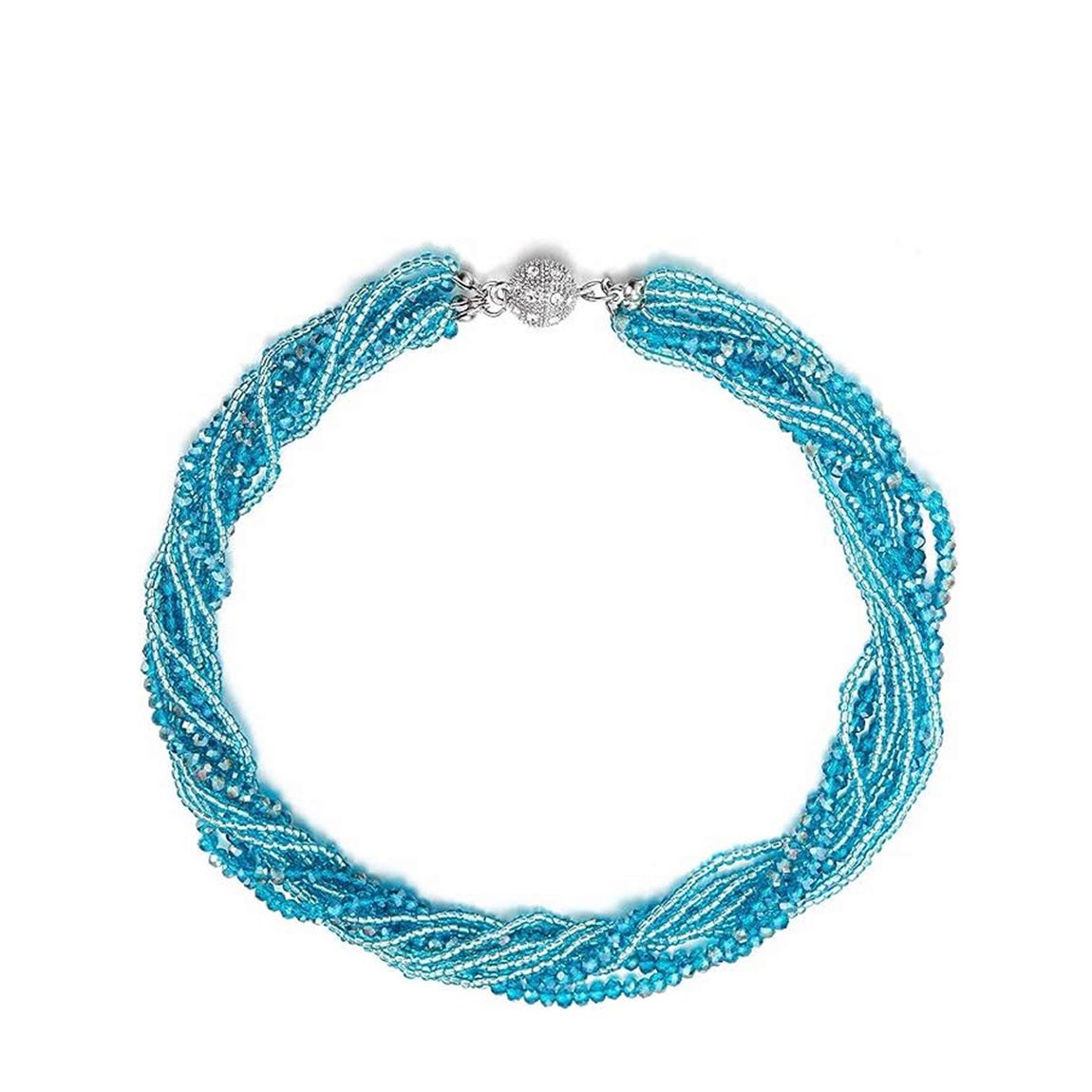 Silver Multi London Blue Quartz Layer Necklace main product photo