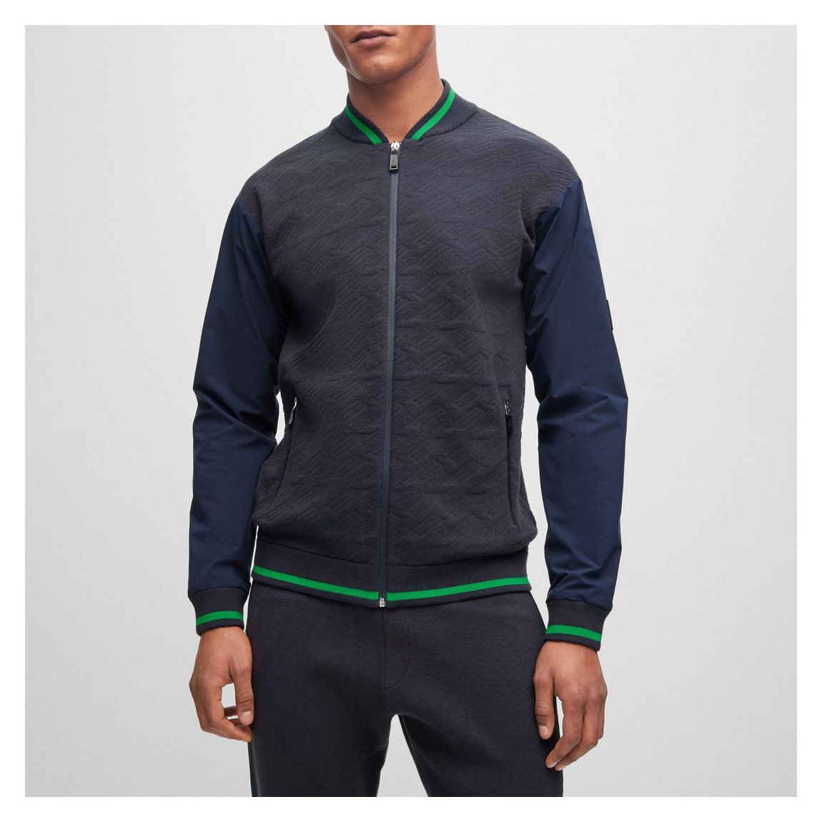 Navy Tarlo Zipped Sweatshirt main product photo
