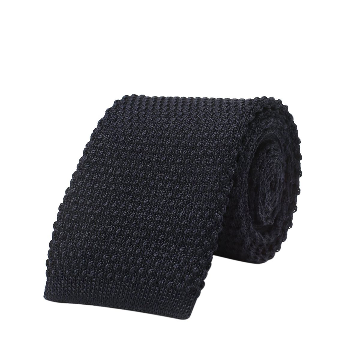 Navy Knitted Cotton Tie main product photo