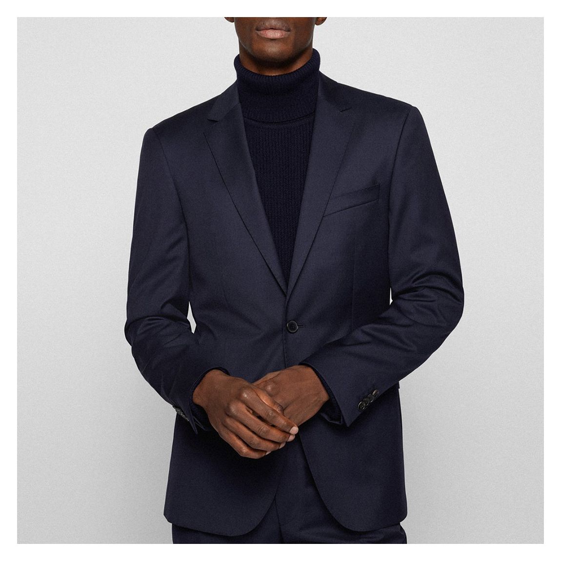 Dark Blue Ryan Wool Suit Jacket main product photo
