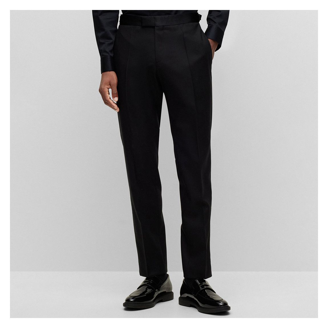 Black Genius Wool Tuxedo Trousers main product photo