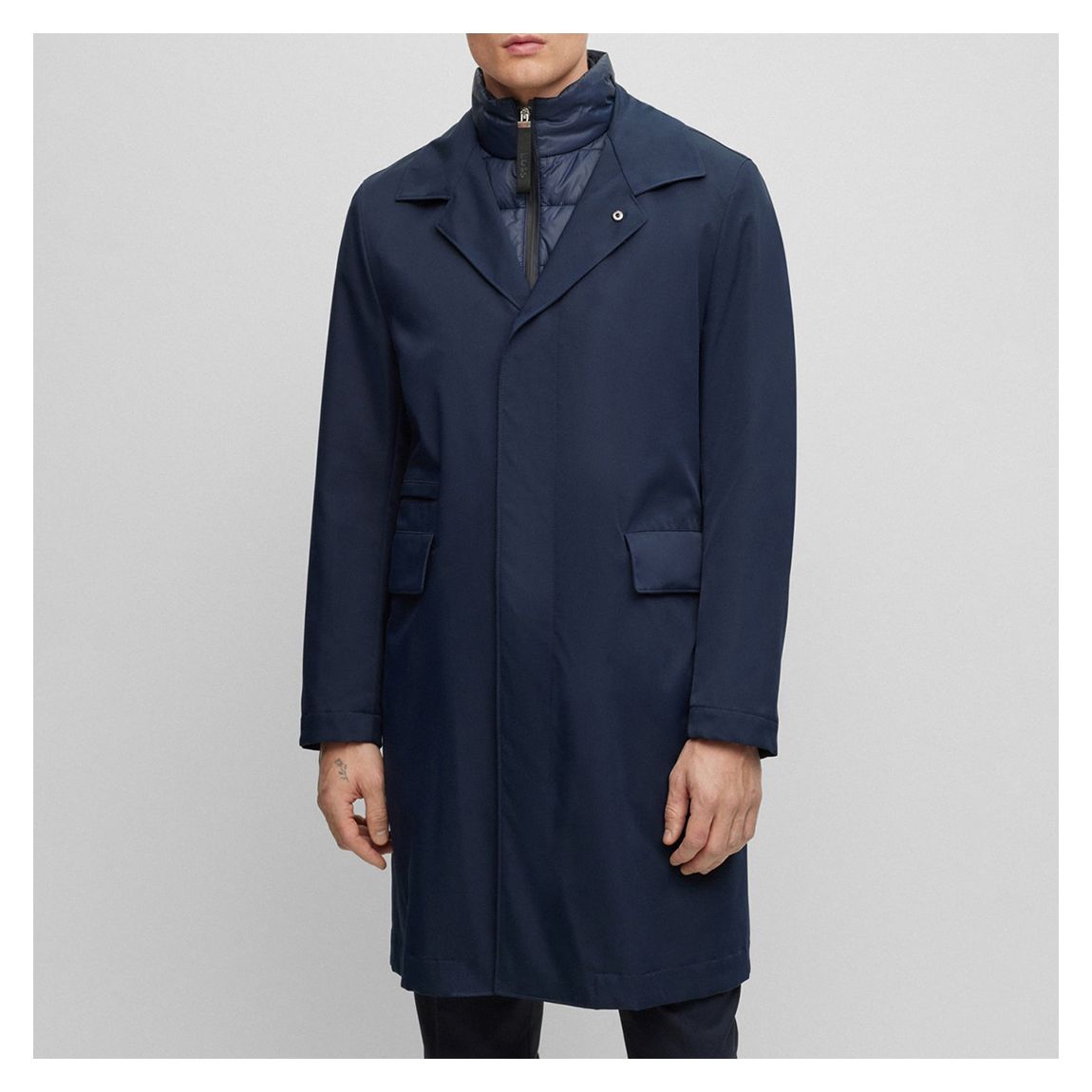 Dark Blue Jared Coat with Insert main product photo