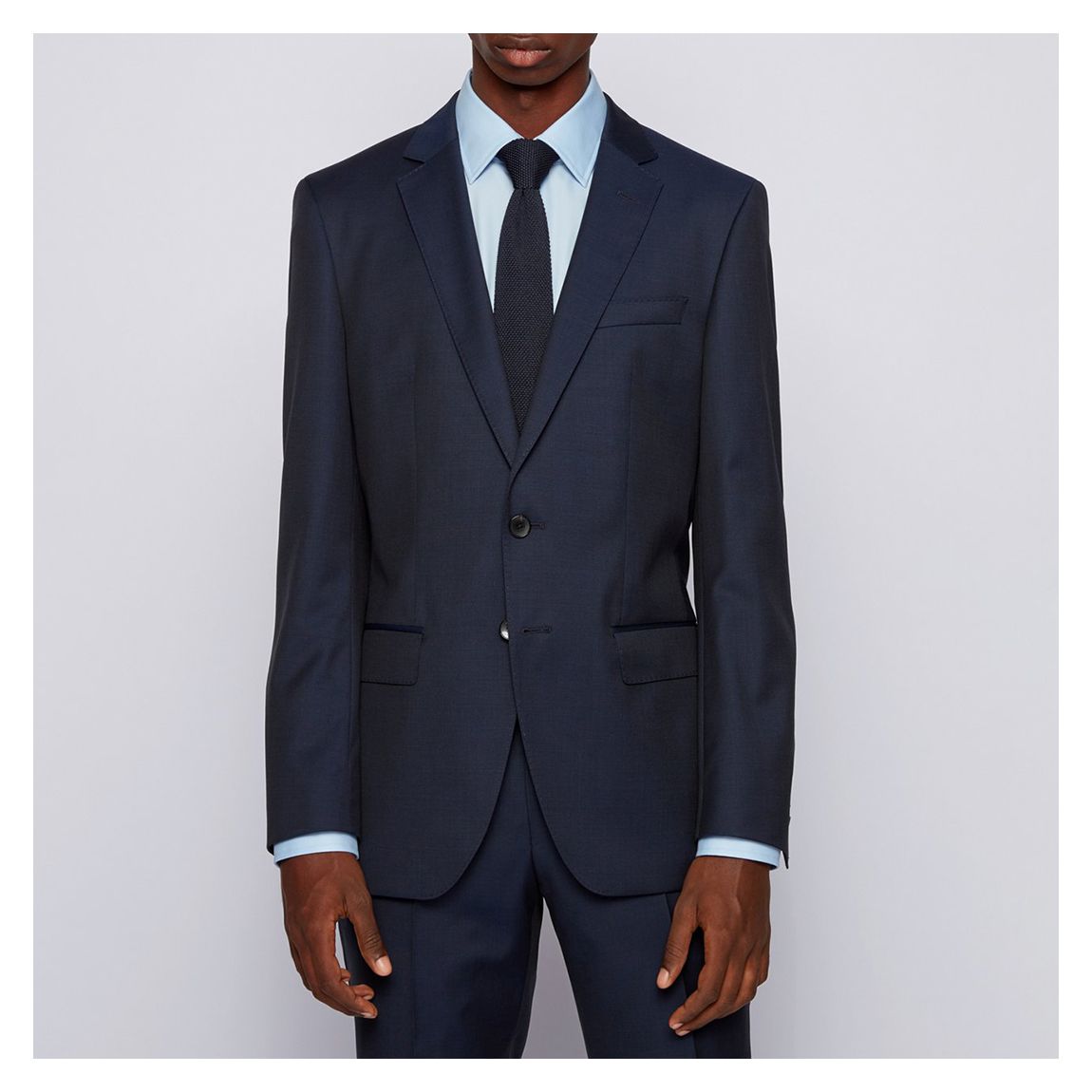 Dark Blue Huge Wool Suit Jacket main product photo