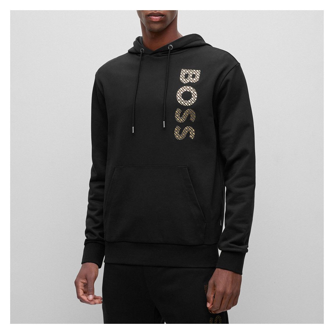 Black Seeger Cotton Hoodie main product photo