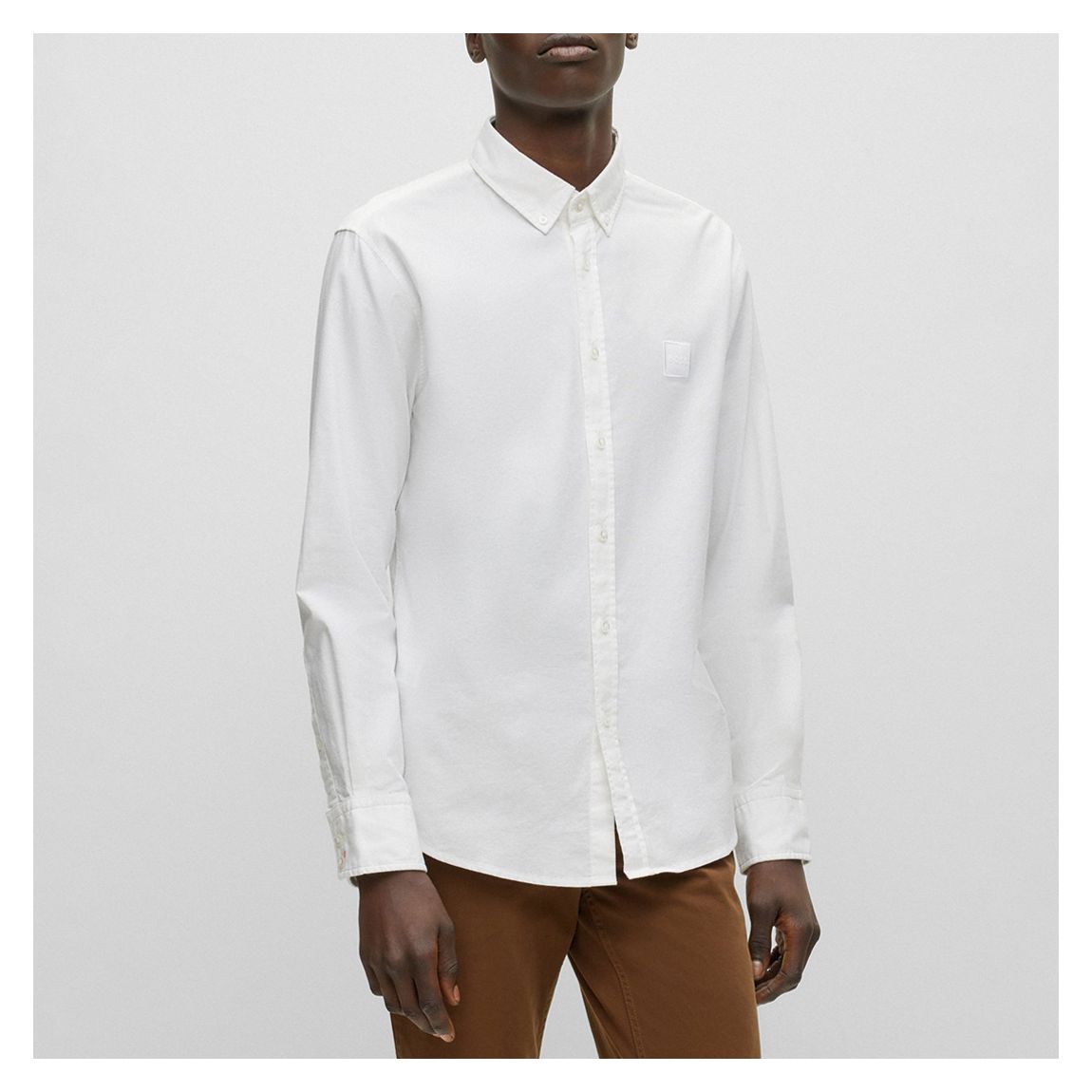White Mabsoot Stretch Cotton Shirt main product photo