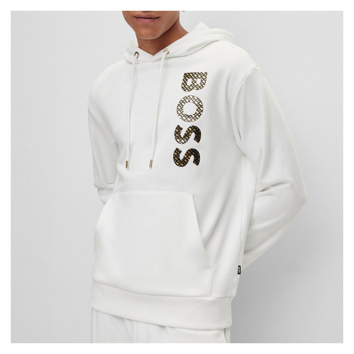 White Seeger Cotton Hoodie main product photo