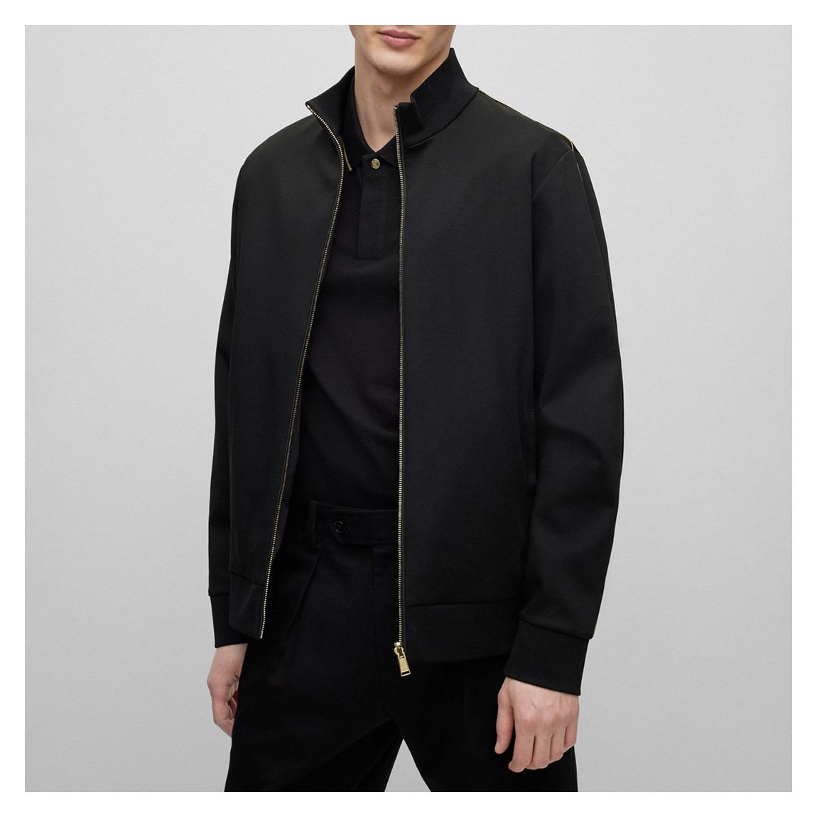 Black Scavo Cotton Jacket main product photo