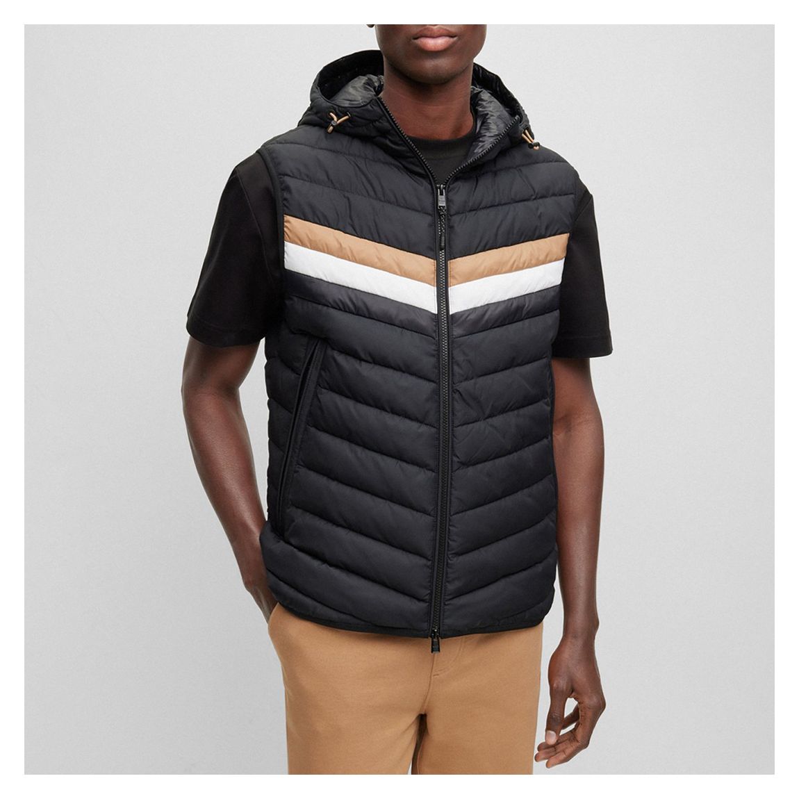 Black Coviltra Quilted Body Warmer main product photo