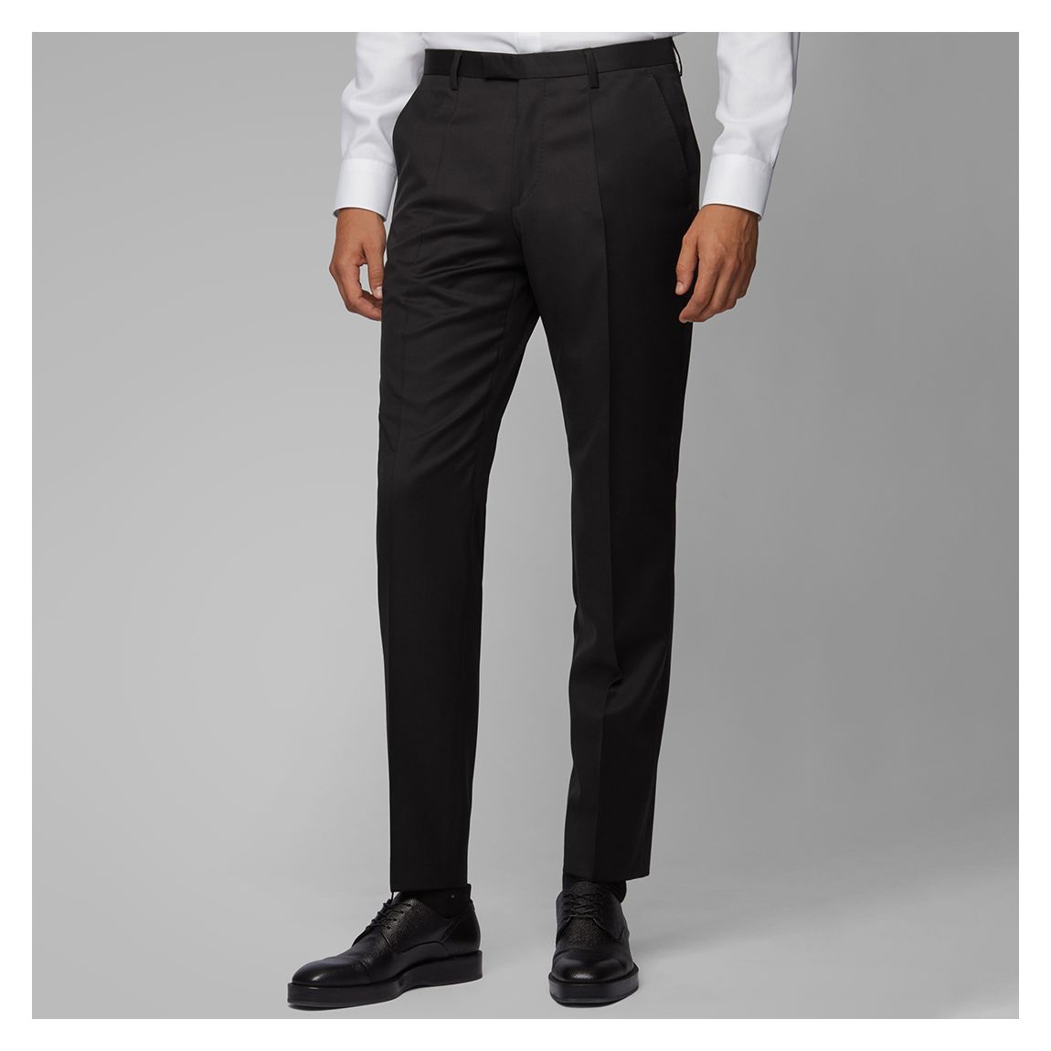 Black Lenon Wool Suit Trousers main product photo