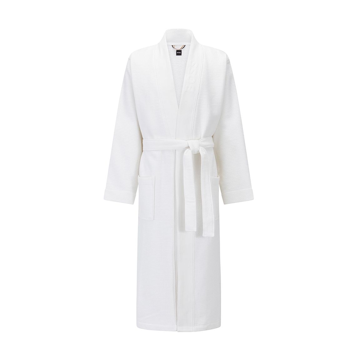 White Waffle Kimono Bathrobe main product photo