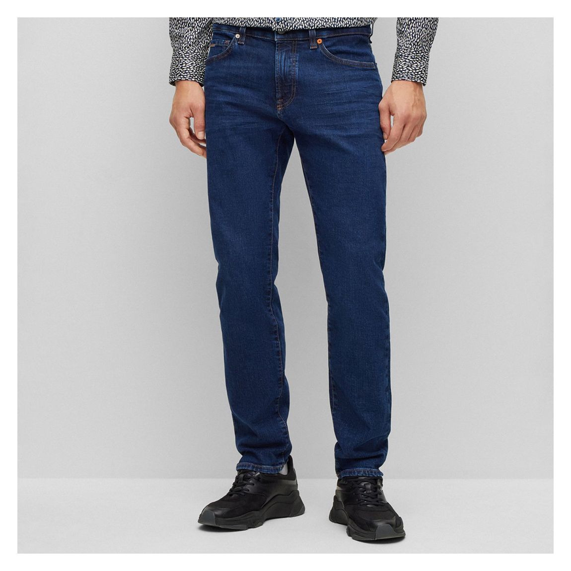 Dark Blue Maine Regular Stretch Cotton Jeans main product photo