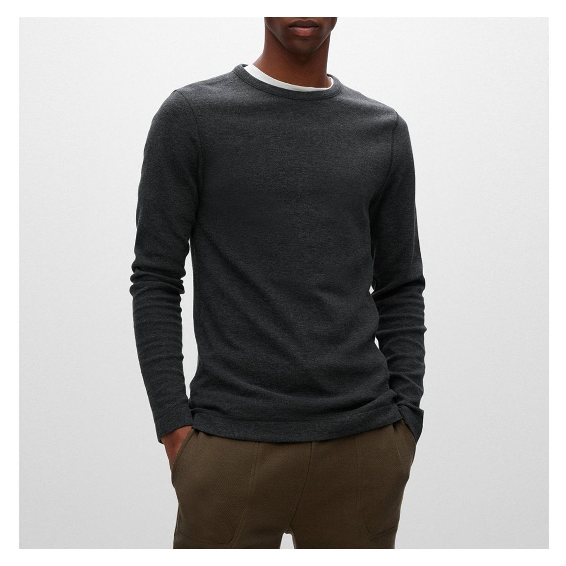 Black Tempest Cotton Long Sleeve Top main product photo