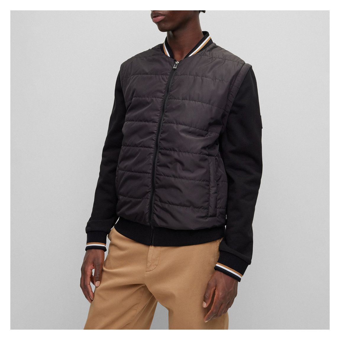 Black Skiles Cotton Bomber Jacket main product photo