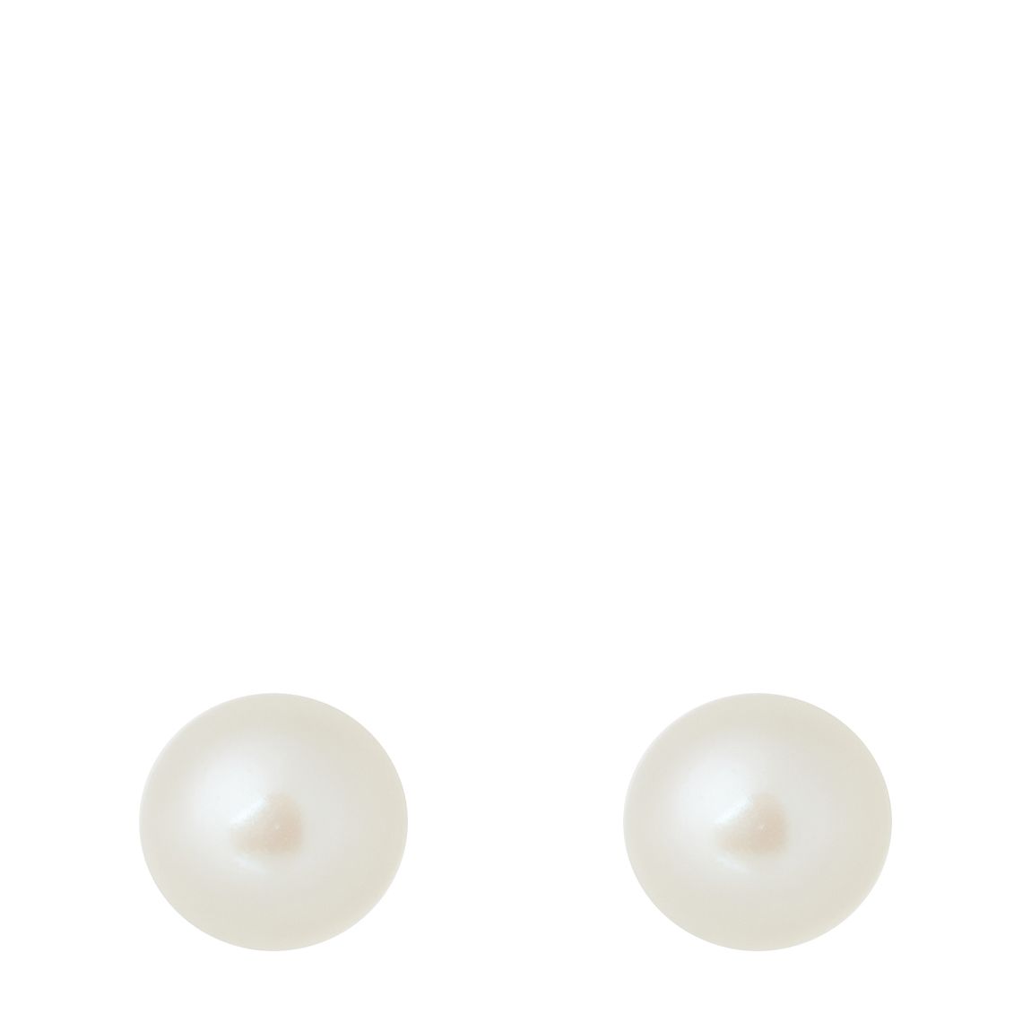 White Freshwater Pearl Stud Earrings main product photo