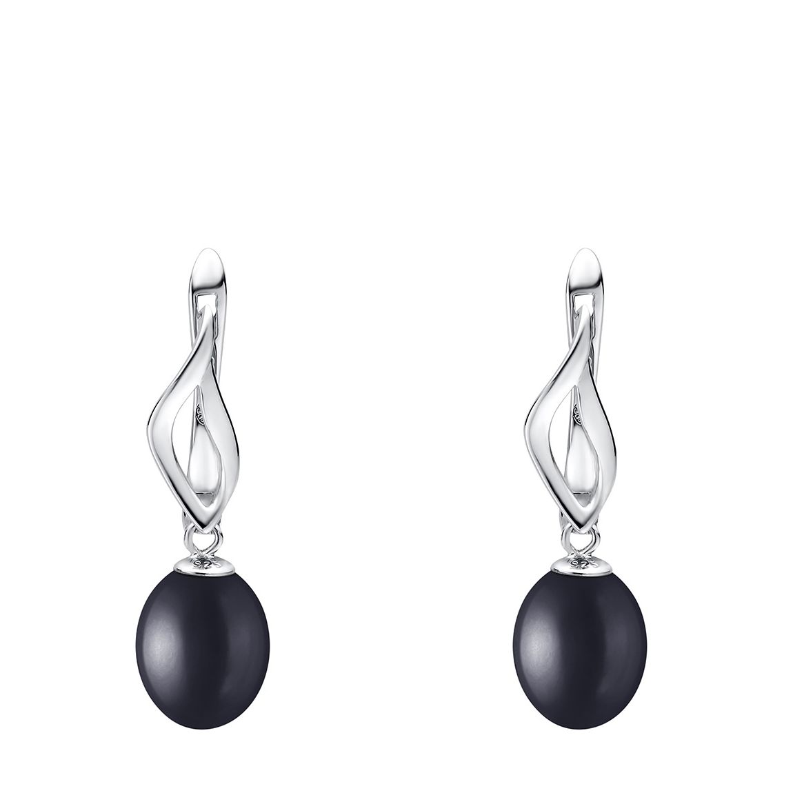 Black Freshwater Pearl Drop Earrings main product photo