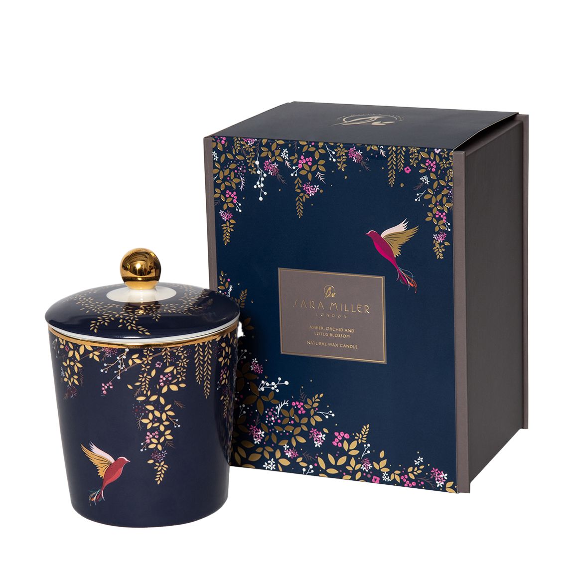 Amber, Orchid & Lotus Blossom 1 Wick Candle main product photo