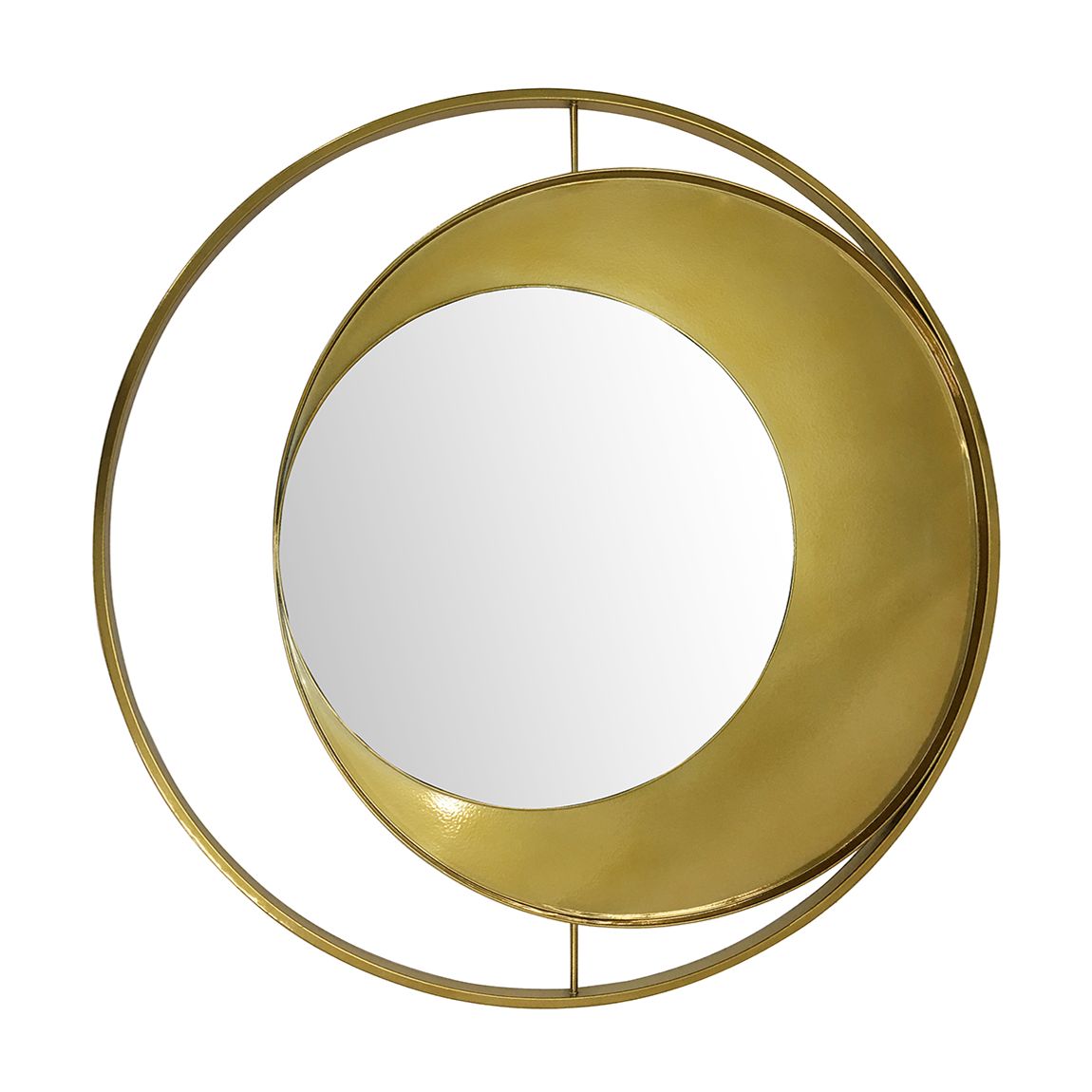 Concentric Circles Iron Mirror Metallic Champagne main product photo