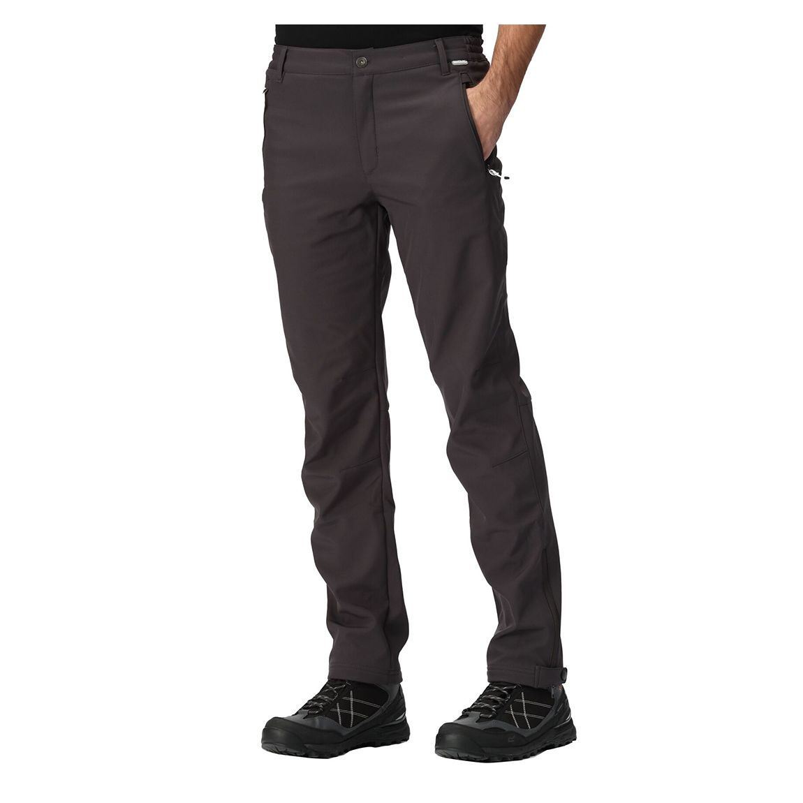 Grey Waterproof Softshell Walking Trousers main product photo