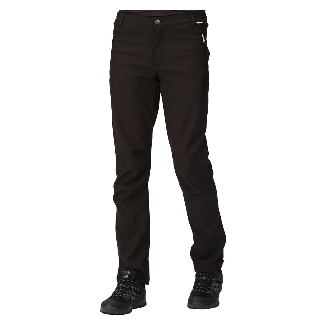 Black Waterproof Softshell Walking Trousers main product photo