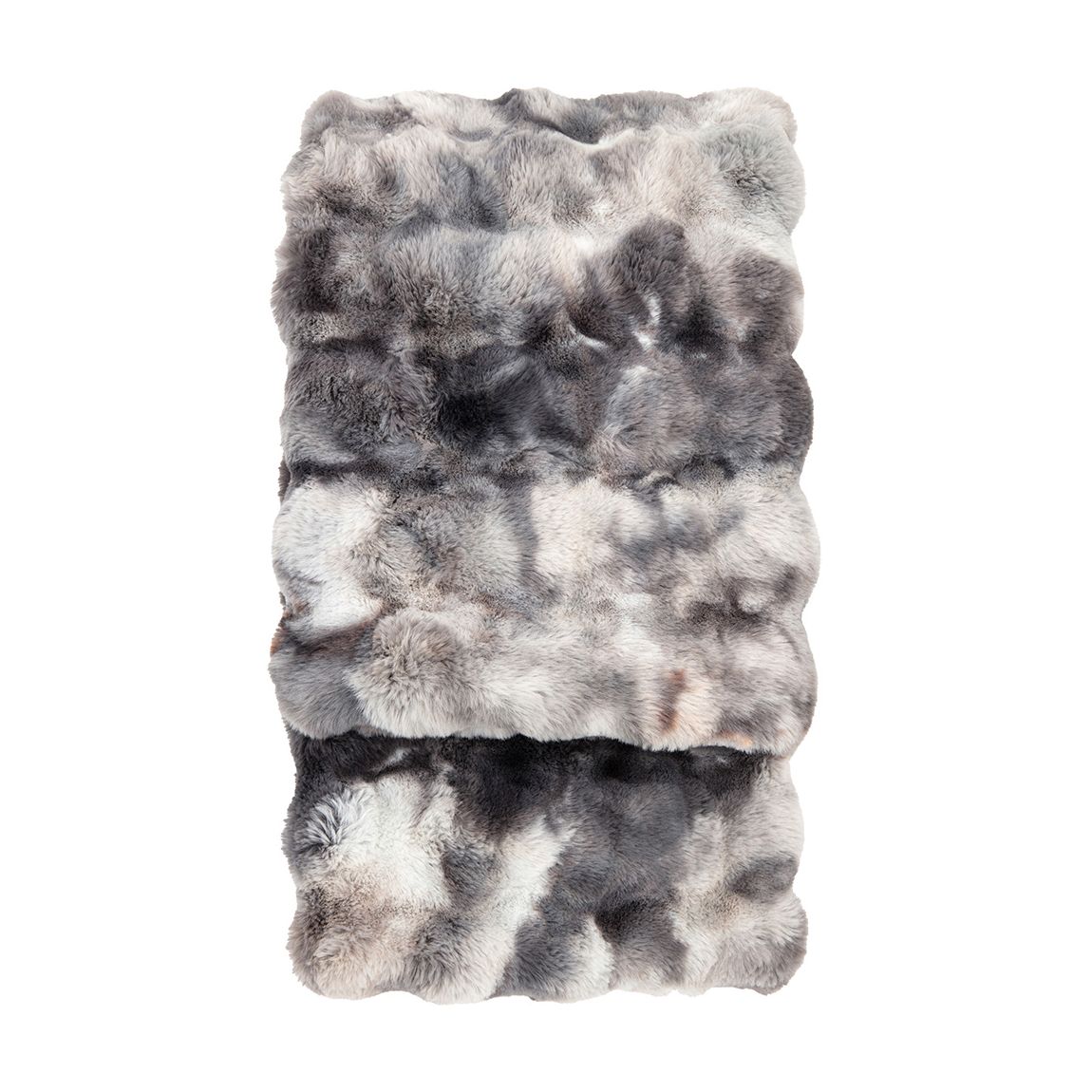 Marshmallow Marble Rabbit Fur Throw main product photo