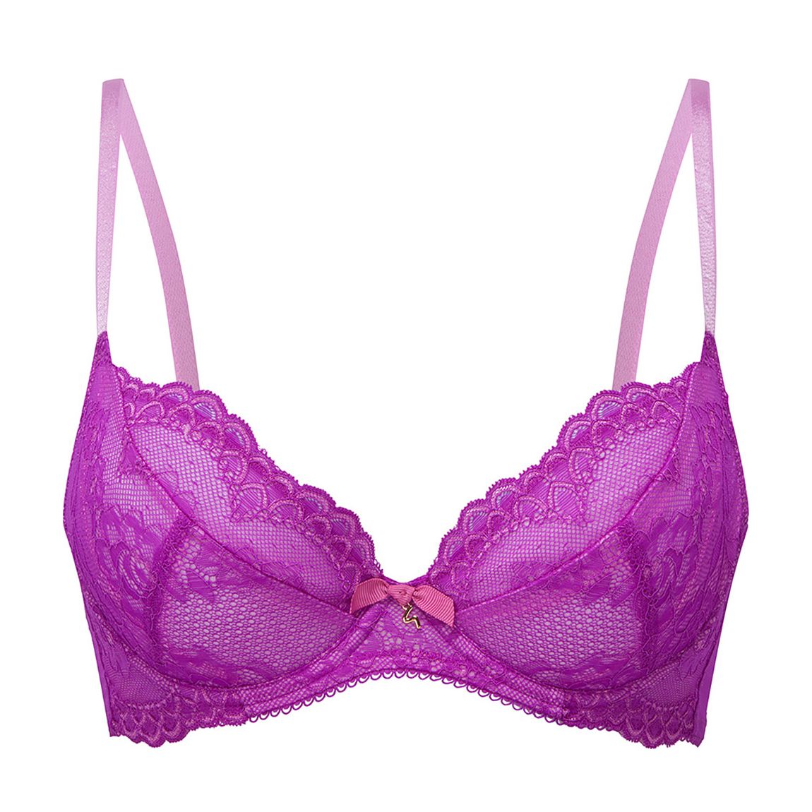 Purple Superboost Lace Non-Padded Plunge Bra main product photo