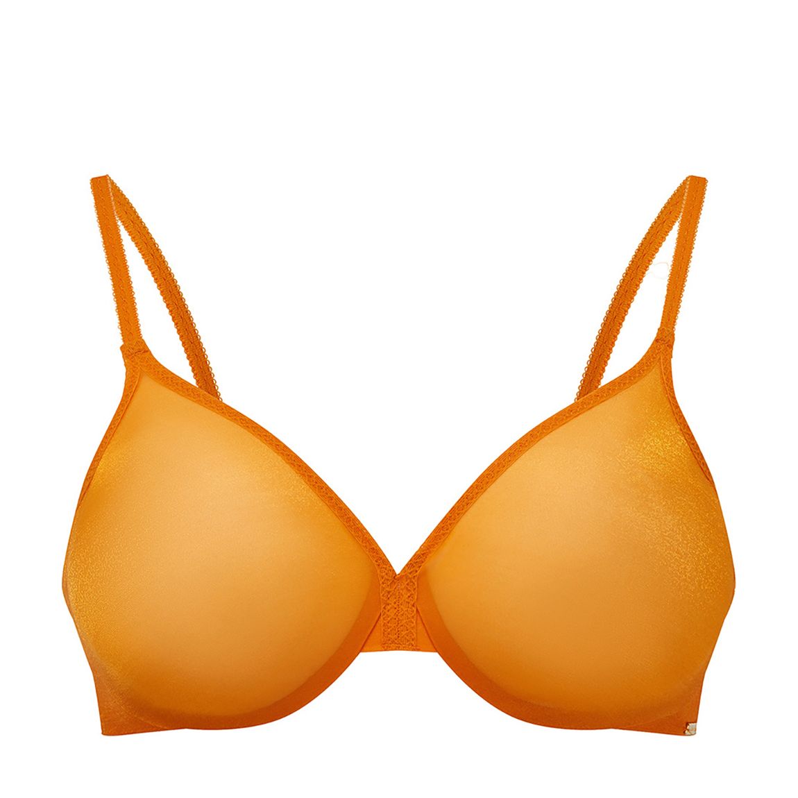 Orange Glossies Sheer Moulded Bra main product photo