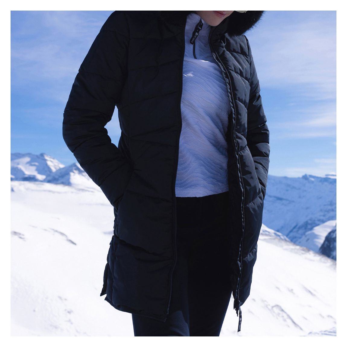 Black Thermal Waterproof Padded Jacket main product photo