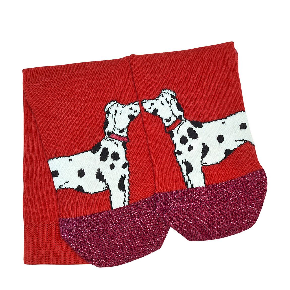 Bright Red Christmas Dogs 1Pk Dog Socks main product photo