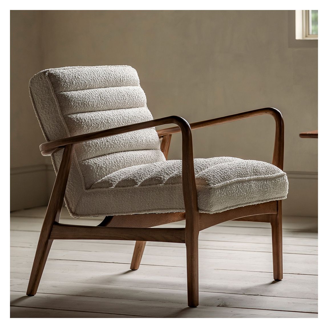 Amersham Armchair, Cream Boucle main product photo