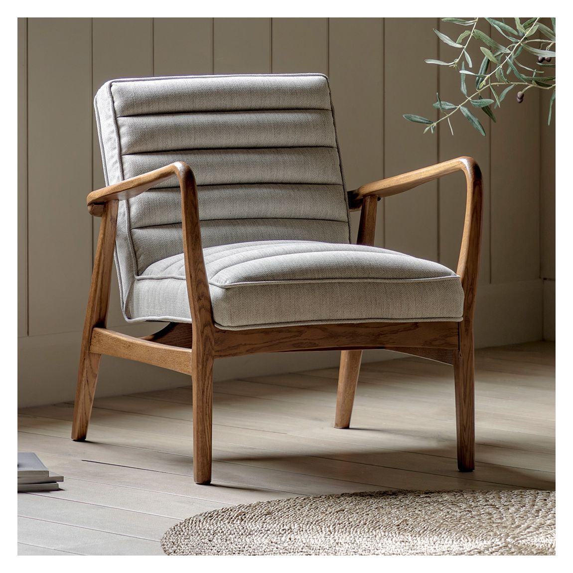Amersham Armchair, Natural Linen main product photo