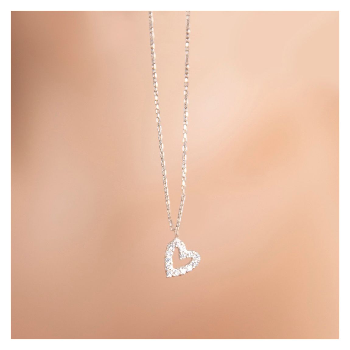 Silver Heart Necklace main product photo