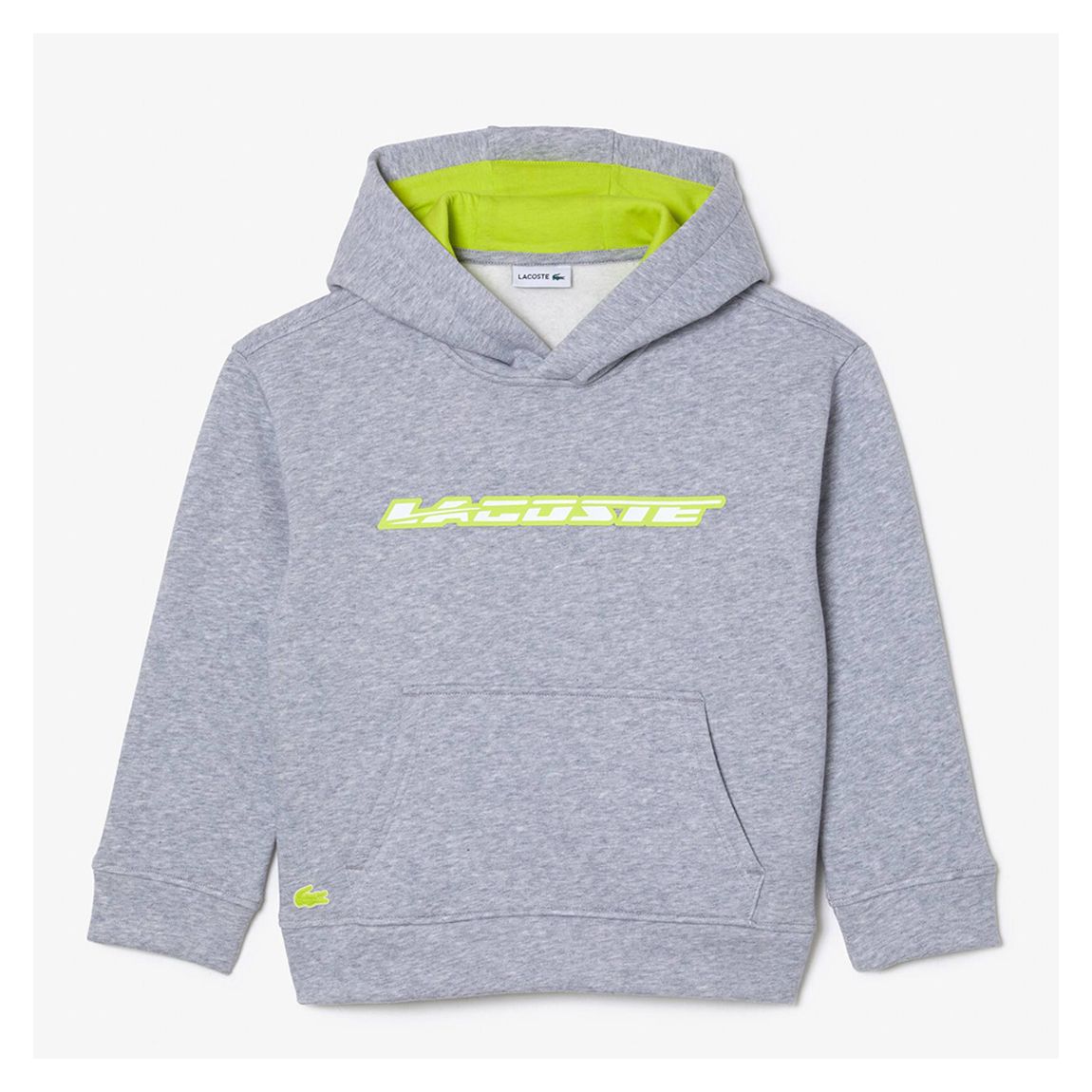 Teen Grey Chest Logo Cotton Blend Hoodie main product photo
