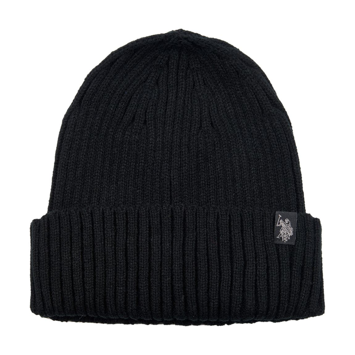 Black Chunky Ribbed Beanie main product photo