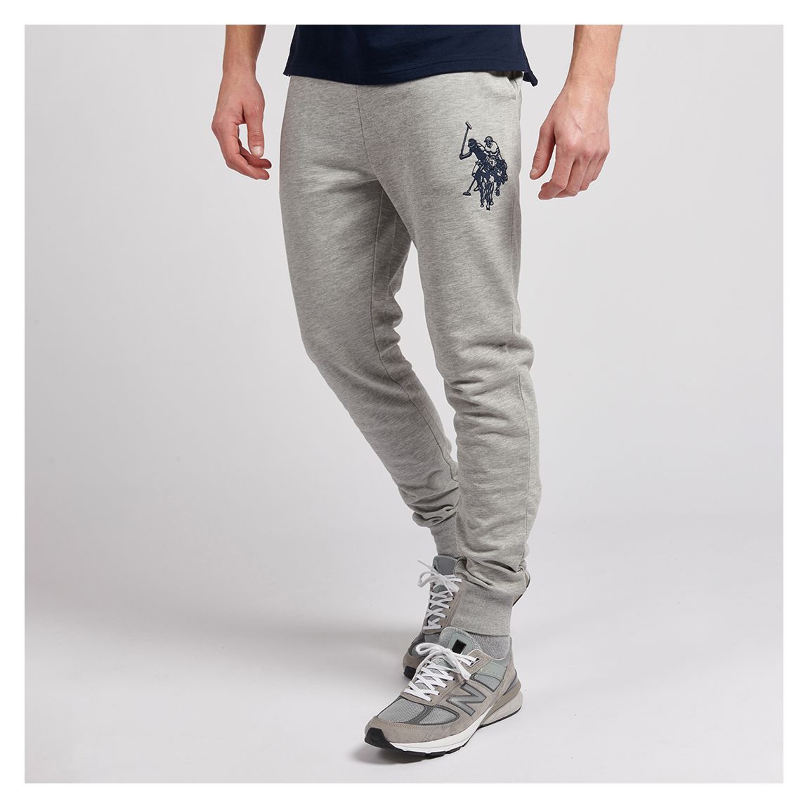 Grey Large Logo Cotton Blend Joggers main product photo