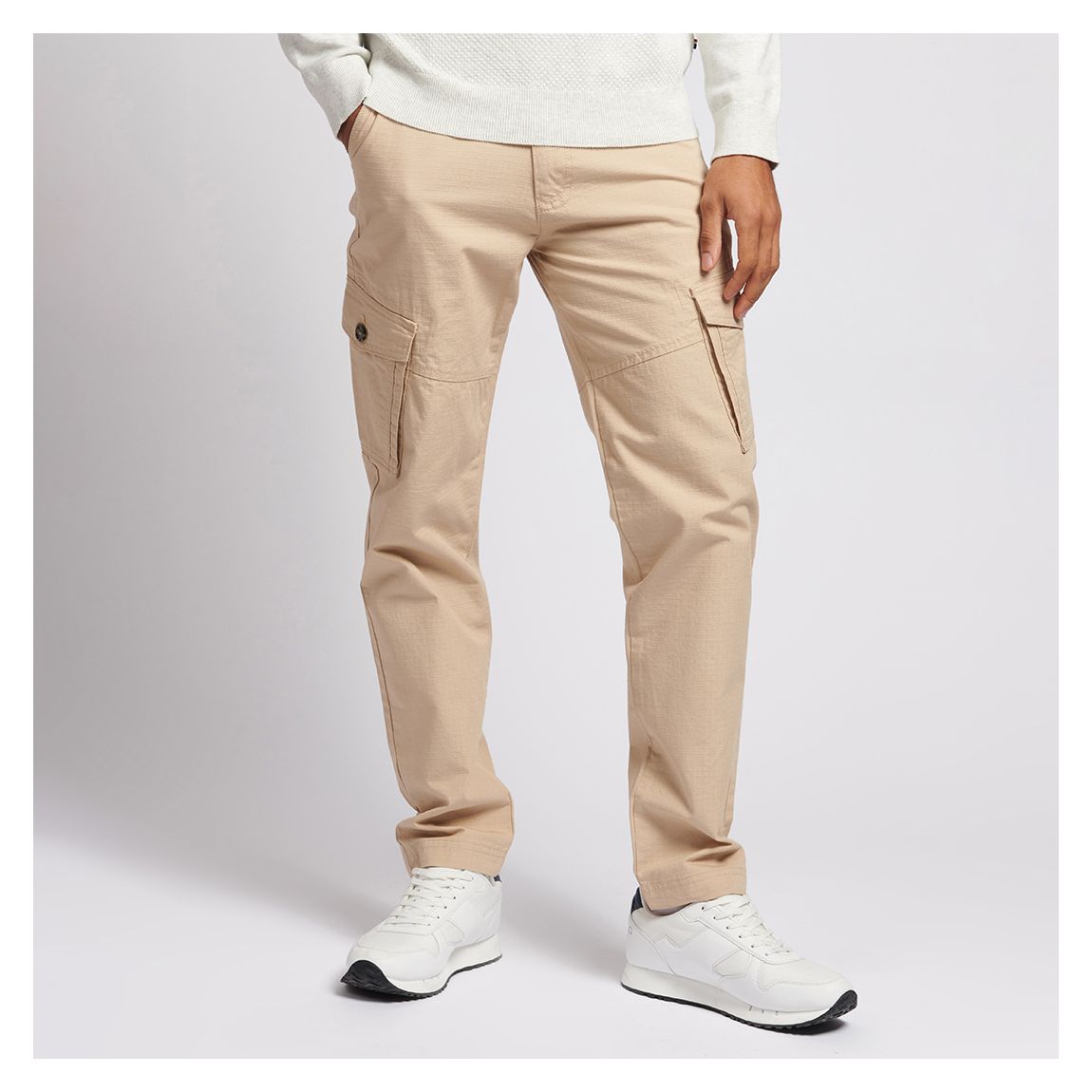 Tan Cotton Cargo Trousers main product photo