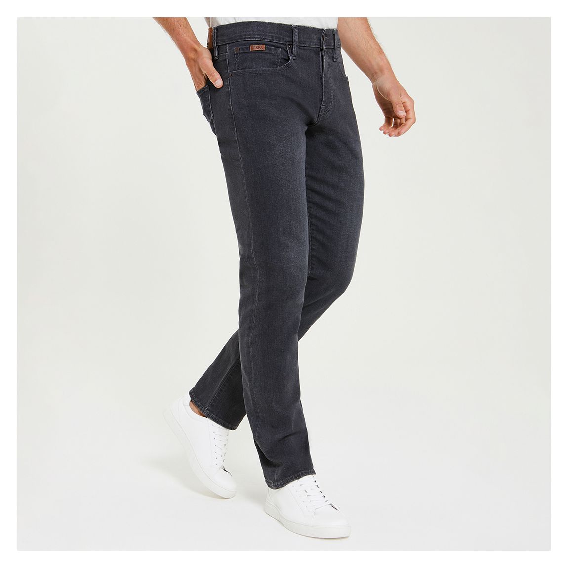 Grey Wash Slim Stretch Jeans main product photo