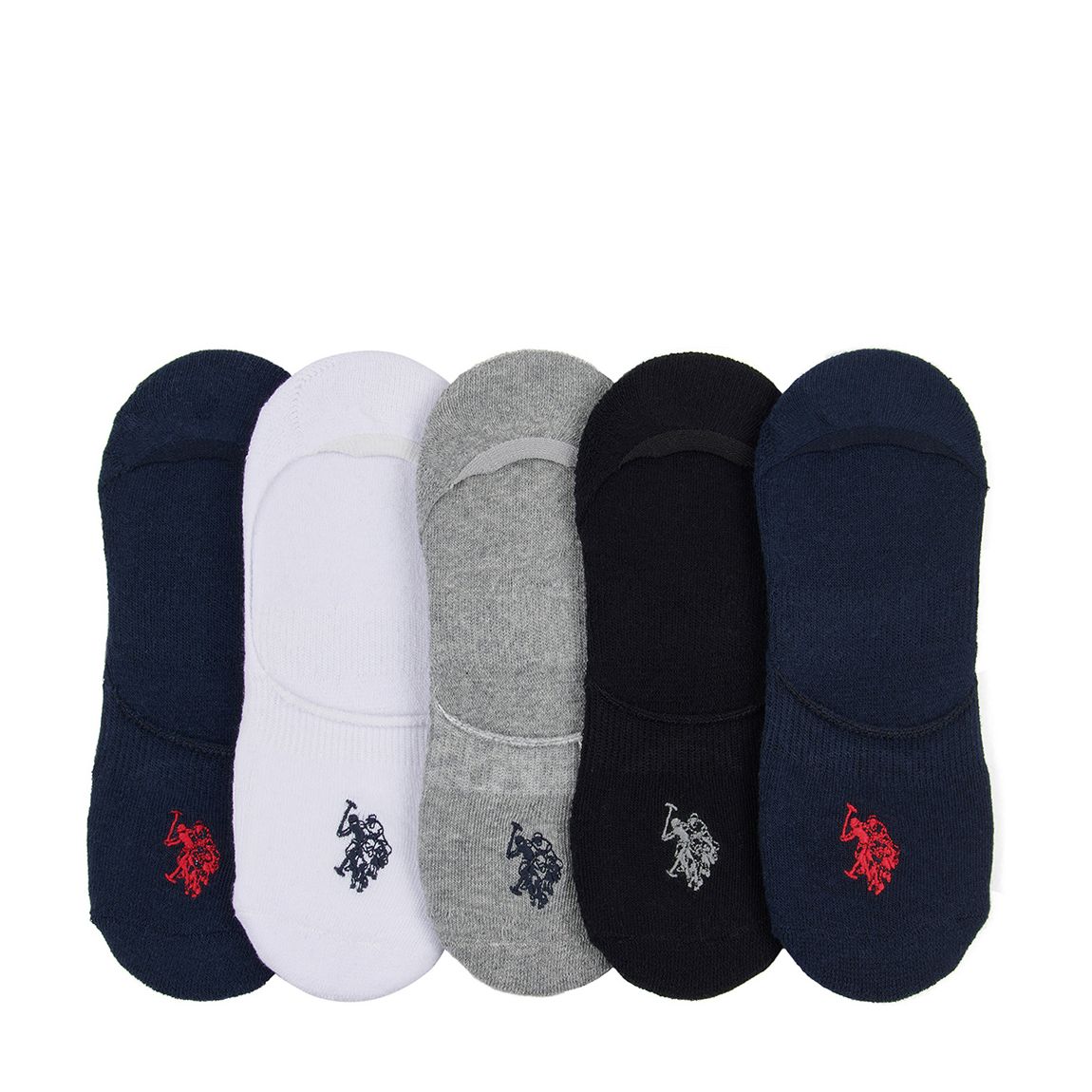 Multi 5 Pack Cotton Blend Invisible Socks main product photo